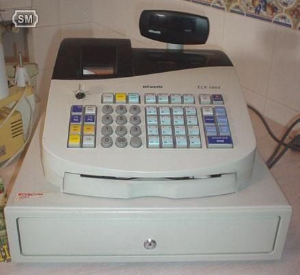 VENDO CAJA REGISTRADORA OLIVETTI ECR 5800. TERMICA