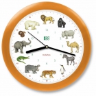 Reloj Pared KooKoo "KidsZoo" naranja - mejor precio | unprecio.es