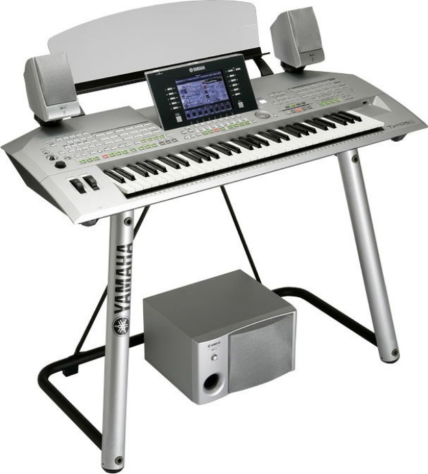 Teclado Portatil Yamaha Tyros 2 +Soporte +Altavoces