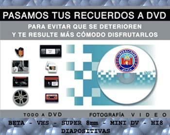 Pasamos tus GRABACIONES de cualquier formato a DVD/CD