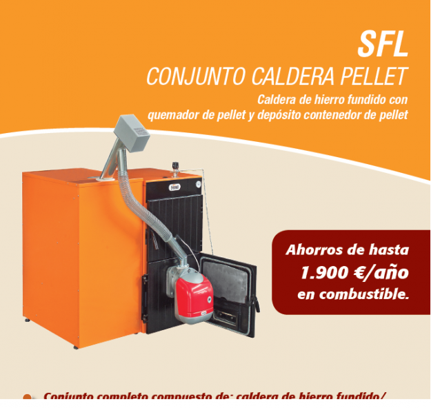 caldera policombustible sfl ferroli 22 kw