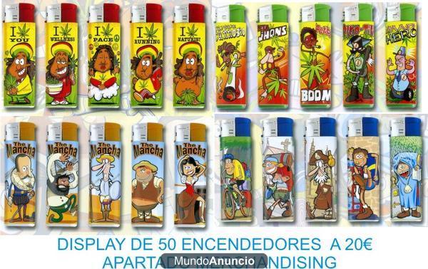 Display 20€ con 50 encendedores
