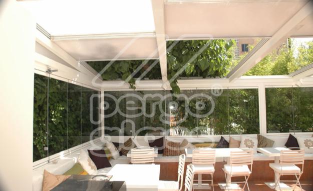 pergolas de madera cristal aluminios en pergotoldo