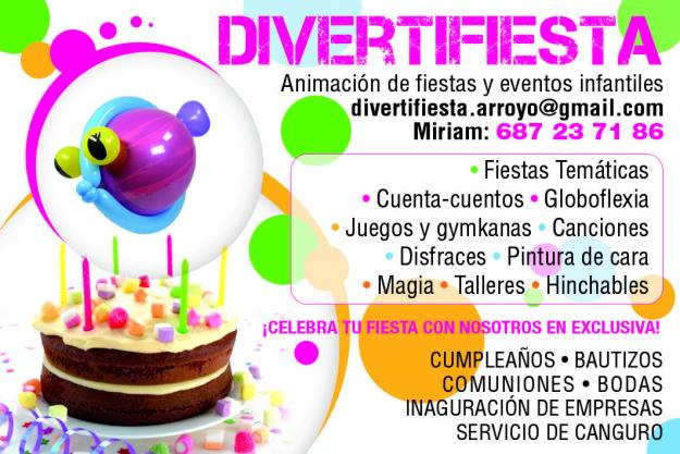 Divertifiesta. Animación de fiestas y eventos infantiles