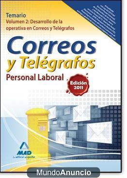 VENDO TEMARIO PERSONAL LABORAL DE CORREOS