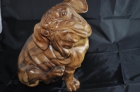 Escultura perro tallada a mano - mejor precio | unprecio.es