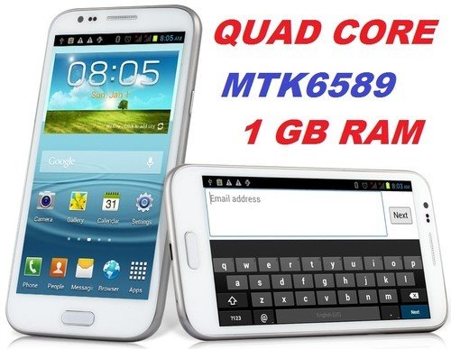 Nuevo smartphone h7189 mtk6589 quad core 1.2 ghz pantalla 5,5” capacitiva 3g android 4.2.1
