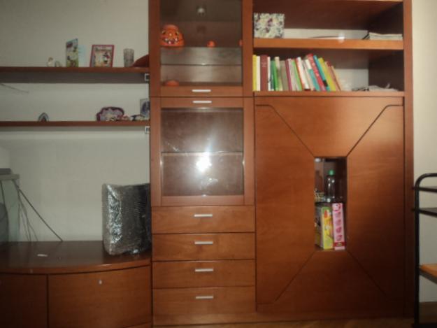 Vendo mueble de salon modular color cerezo