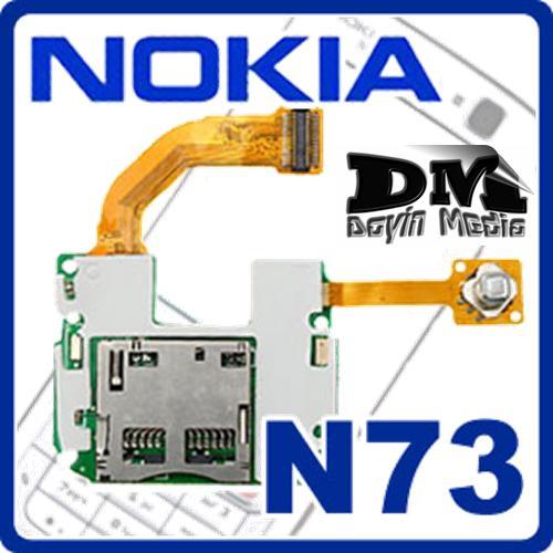 Original Nokia N73 Flex Teclado Keyboard Joystick memory card reader lector Tarjetas Contr