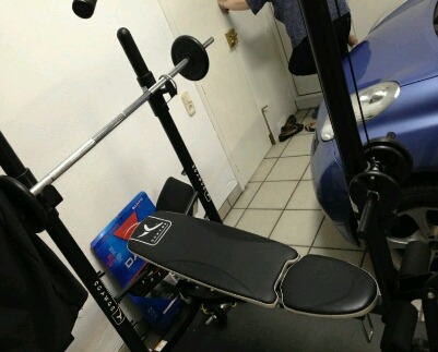 Máquina de musculación, press banca