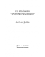 El filósofo Antonio Machado. Viñeta de Ramón Gaya. ---  Pre-Textos nº220, Colección Textos y Pretextos, 1995, Valencia.