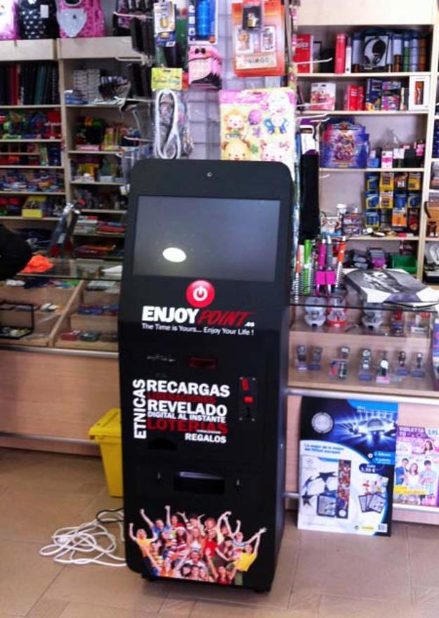 Kiosco fotográfico, canalización máquina loterías y más servicios