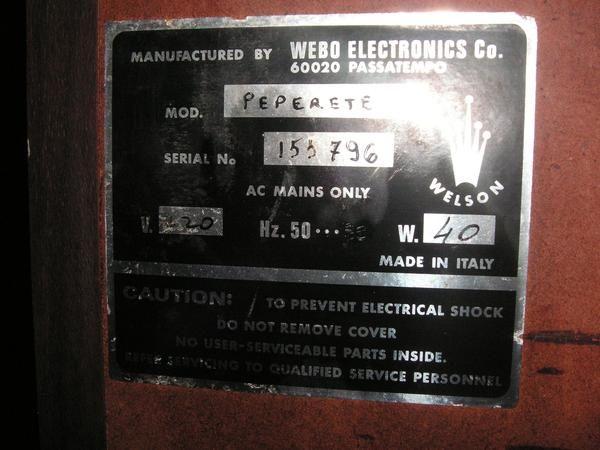 Organo electrico WELSON (antiguo)