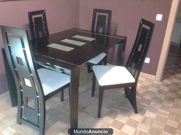 Conjunto mesa y sillas comedor