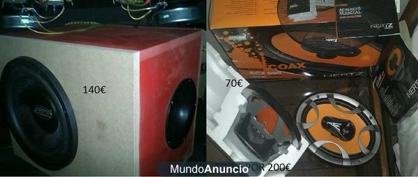 Subwoofer spl dynamcs y altavoces hertz