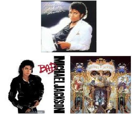 VENDO 3 VINILOS -THRILLER-BAD-DANGEROUS MICHAEL JACKSON