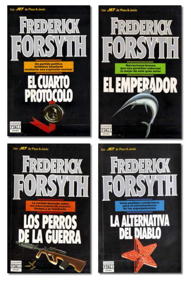 Lote 4 libros de Frederick Forsyth (Plaza & Janes)