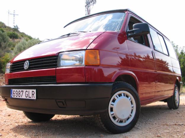 volkswagen california t4 2.4 tdi 78cv rojo. año 1992. 83.000km!!!