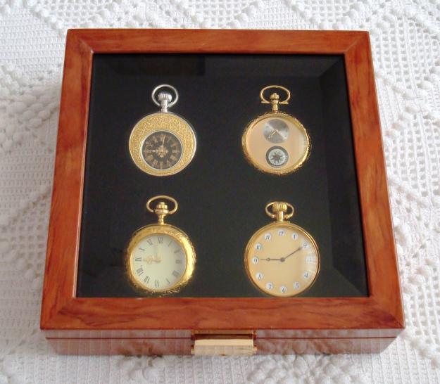 Rarezas de Época: colección de 4 relojes de bolsillo