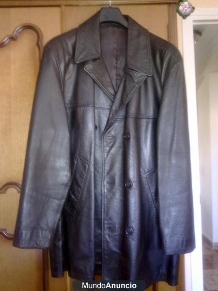 Cahqueta de cuero talla xl massimo dutti
