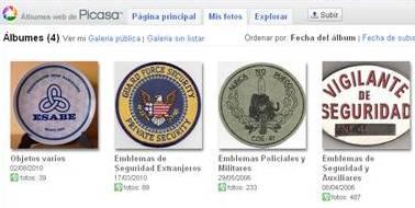 EMBLEMAS DE SEGURIDAD - POLICIALES - MILITARES