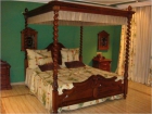 dormitorio de nogal mazizo con doseles 2x2 - mejor precio | unprecio.es