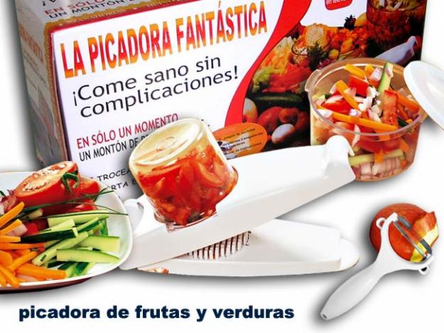 Picadora y peladora de frutas y verduras para la cocina y hogar