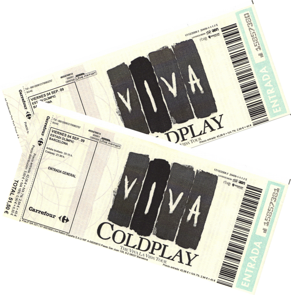 Coldplay Barcelona 4 septiembre