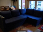 SOFA CAMA MODELO IKEA AZUL CON BAUL PARA GUARDAR COSAS EN FORMA DE \"L\" - mejor precio | unprecio.es