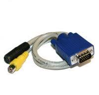 Vga - rca / s-video cable adaptador PC TV