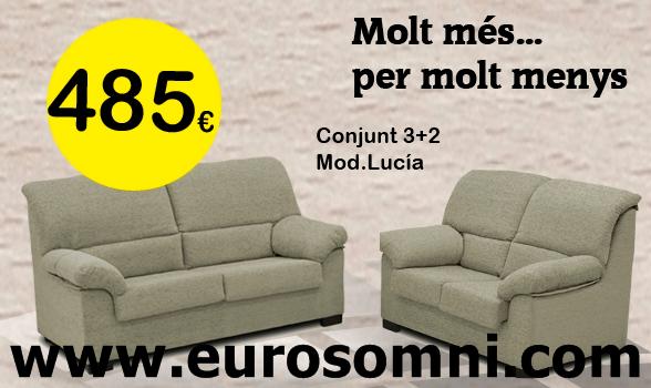 Magnifico conjunto sofas 3 + 2 plazas