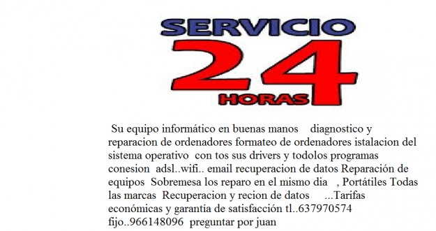 ordenadores portatiles y pc  recuperacion de datos del disco duro formateos cambios de pan