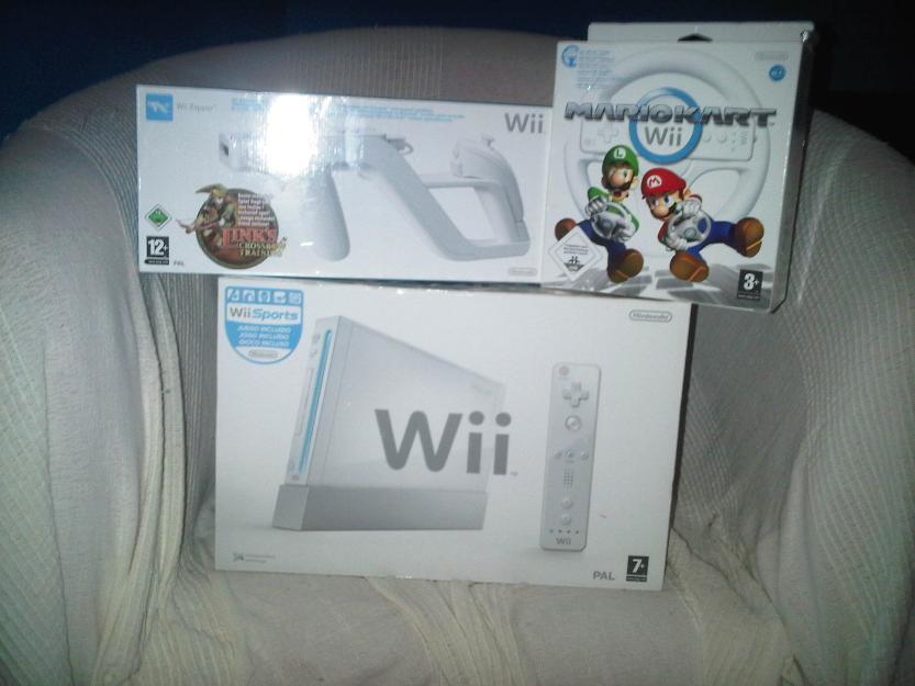 Wii + accesorios + juegos