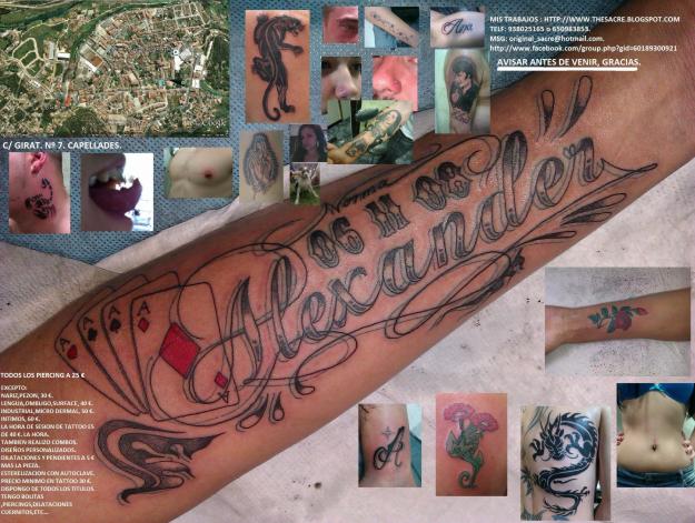 tatuajes piercings cuadros y grafitis