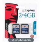 Kingston - Tarjeta de memoria SDHC 4 GB Pack de 2 clase 4 - mejor precio | unprecio.es