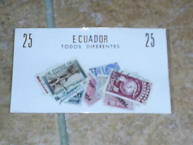 lote de sellos de ecuador