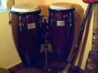 Vendo set de Congas 10" y 11"de Madera marca Tycoon con soporte y patas de goma incluidas - mejor precio | unprecio.es