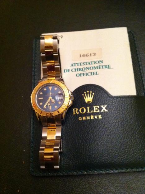 CAMBIO ROLEX DE SEÑORA YACTHMASTER ACERO Y ORO POR COCHE