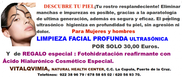 Limpieza facial con ultrasonido de lujo
