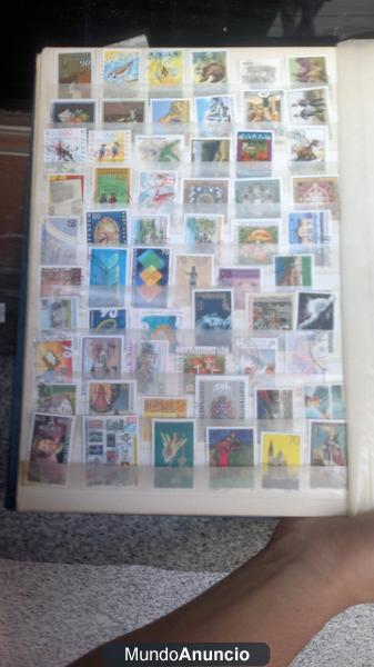 vendo clasificador con 1200 sellos de europa occidental conmemorativos usados diferentes