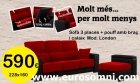 Super practico sofa deslizante y reclinable + pouff - mejor precio | unprecio.es