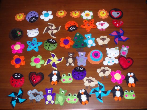 broches de fieltro