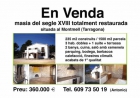 Venta casa rural en El Montmell, Tarragona - mejor precio | unprecio.es