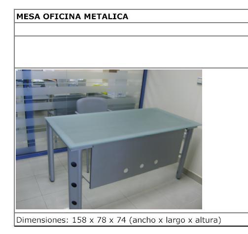 mesa oficina metálica