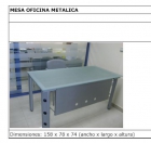 mesa oficina metálica - mejor precio | unprecio.es