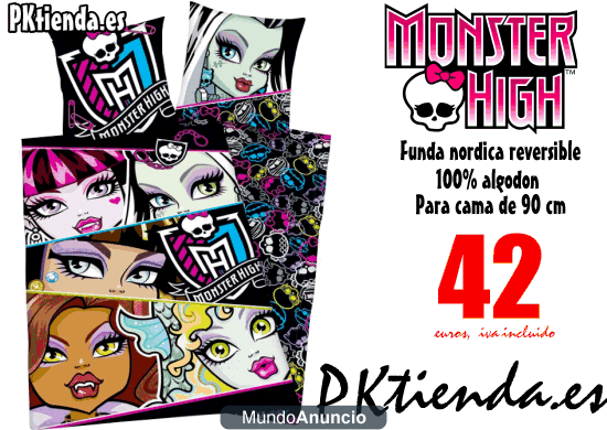 Funda nordica reversible Monster High