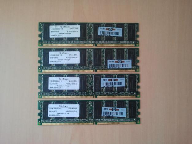 Memoria RAM DDR total de 1Gb