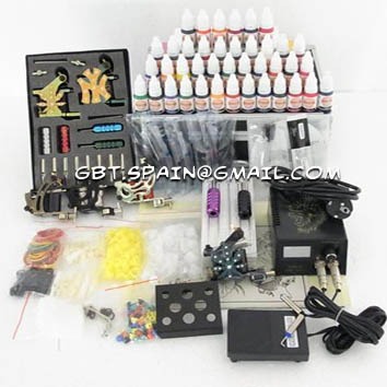 Ocasion!! kit de tatuaje con 6 maquinas y 40 colores