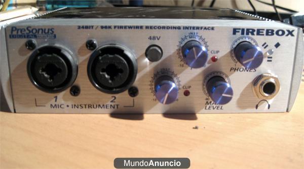 Vendo Tarjeta de sonido Presonus Firebox