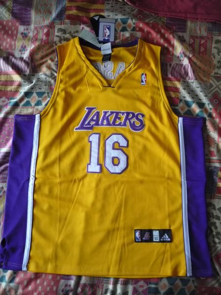 Camiseta Pau Gasol - Los Angeles Lakers - Amarilla